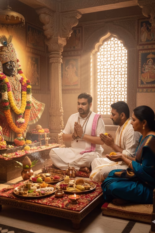 Pujas at Shreenathji Temple, Nathdwara