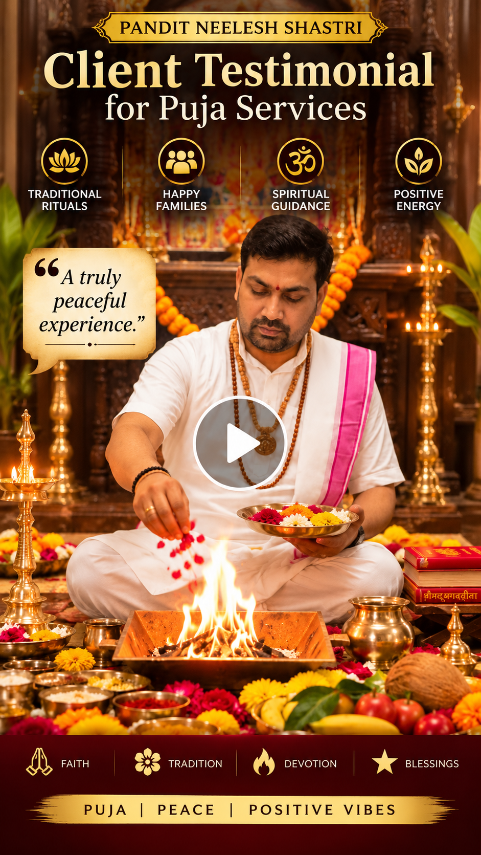 Client Testimonial for Puja Services | Pandit Neelesh Shastri