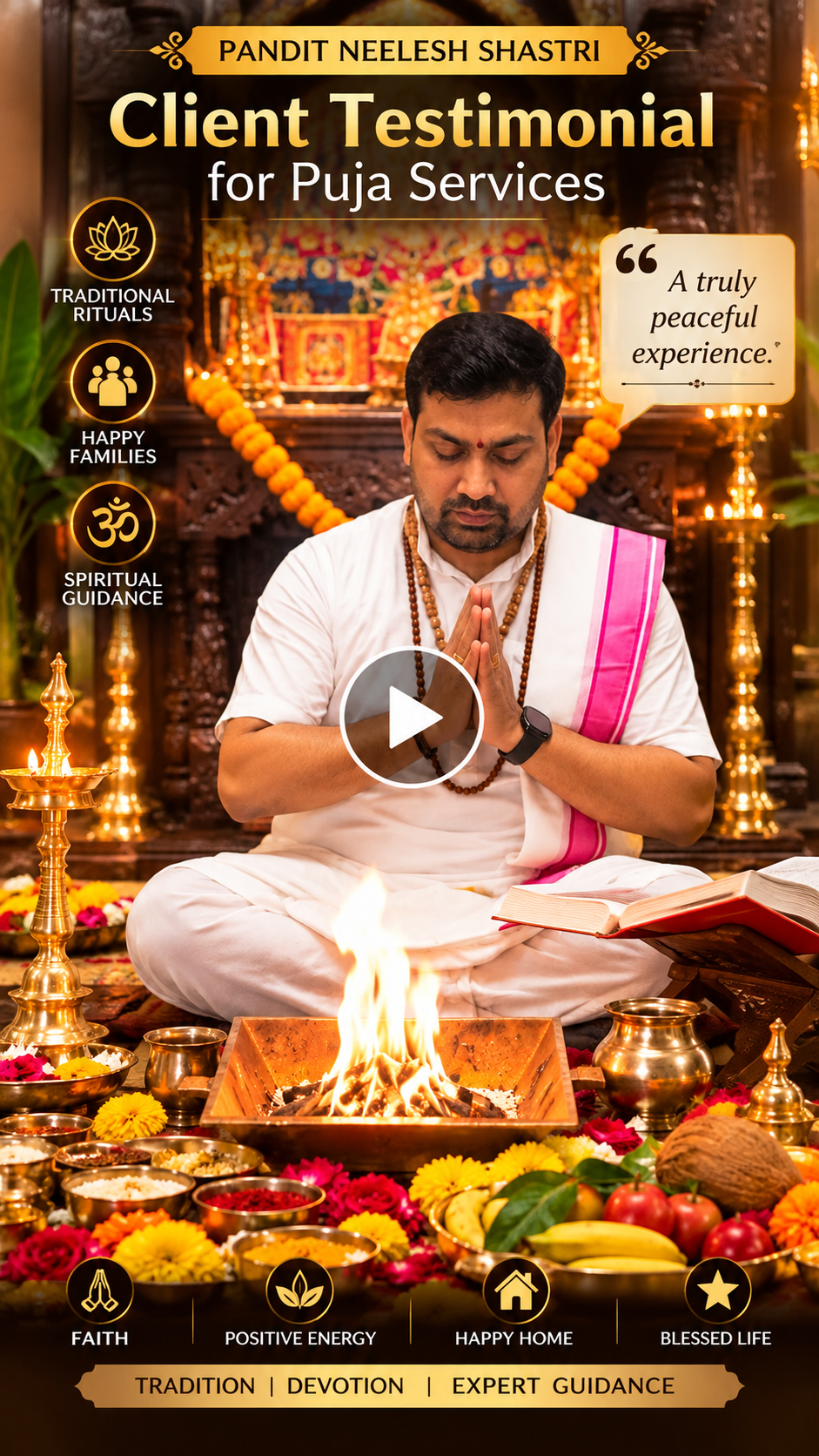 Client Testimonial for Puja Services | Pandit Neelesh Shastri
