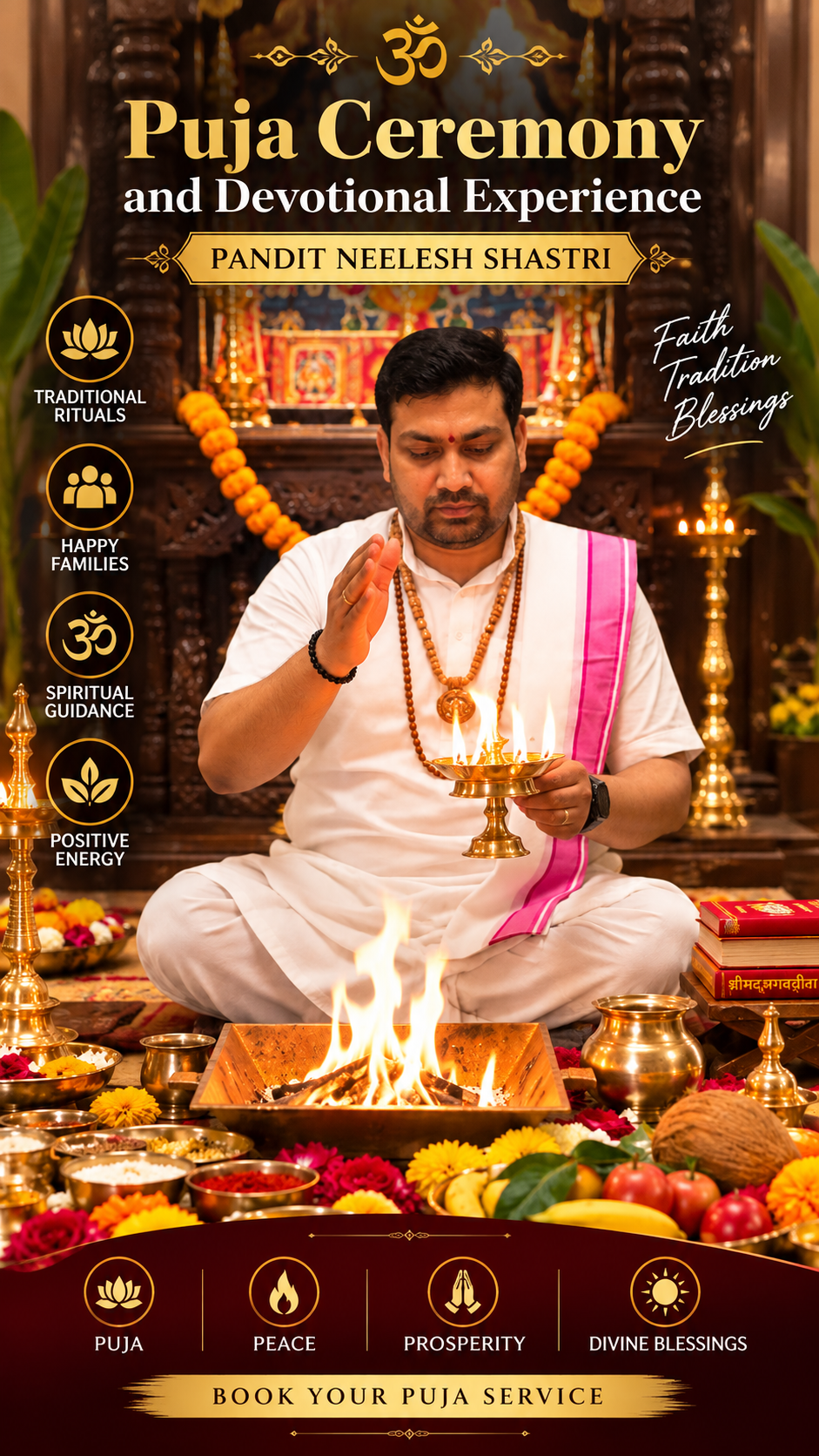 Puja Ceremony and Devotional Experience | Pandit Neelesh Shastri