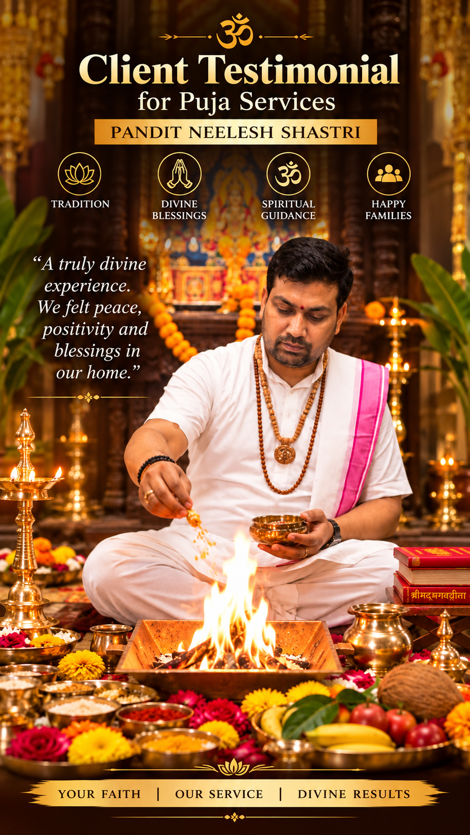 Client Testimonial for Puja Services | Pandit Neelesh Shastri